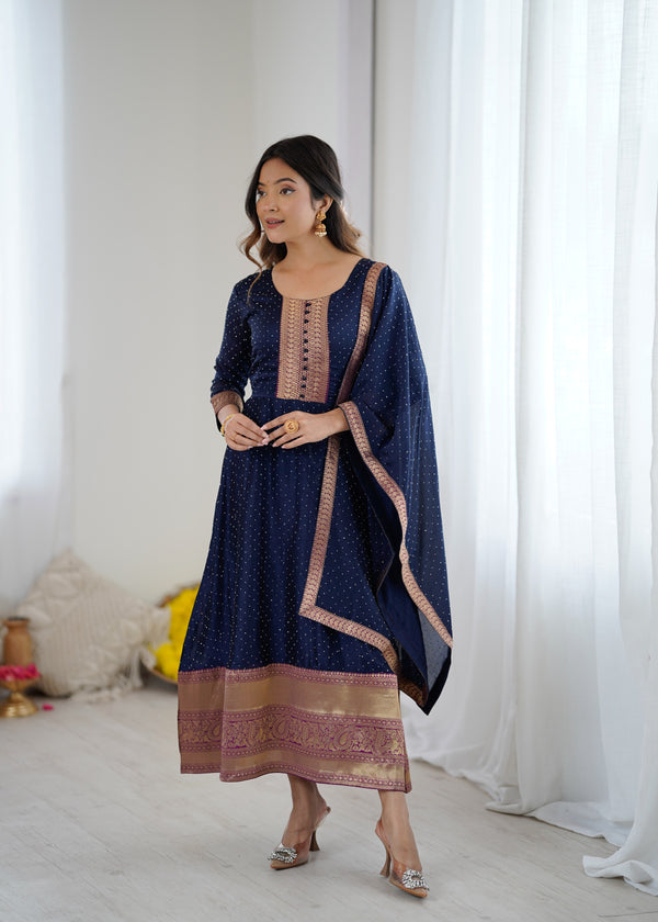 Elegant Anarkali Suit – Available in Multiple Colours
