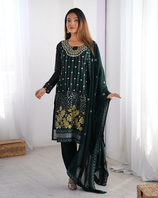 Luxury Embroidered Formal Suit – Festive Collection |  SWAGLIBAAS